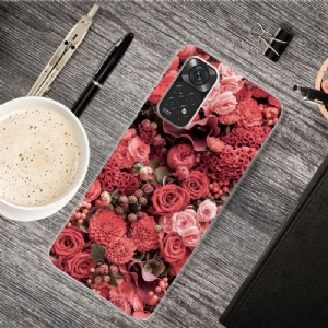 Hülle Für Xiaomi Redmi Note 11 / Note 11S Rote Blume