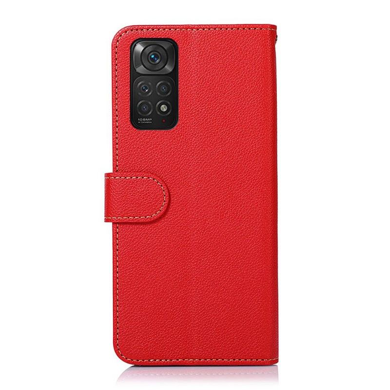 Lederhüllen Für Xiaomi Redmi Note 11 / Note 11S Anti-Sturz Khazneh Freiliegende Nähte