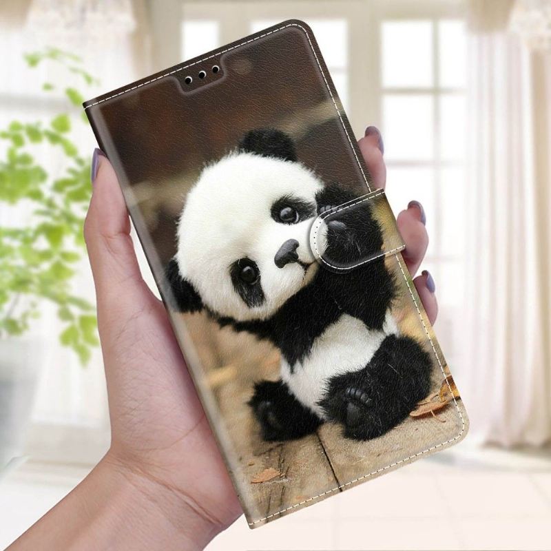 Lederhüllen Für Xiaomi Redmi Note 11 / Note 11S Kleiner Panda