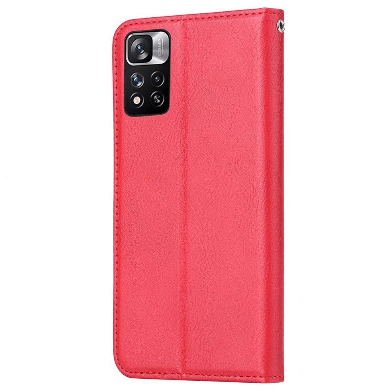 Lederhüllen Für Xiaomi Redmi Note 11 / Note 11S Standetui Lederoptik