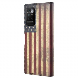 Lederhüllen Für Xiaomi Redmi Note 11 / Note 11S Vintage Amerikanische Flagge