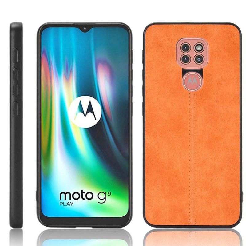 Hülle Für Motorola Moto G9 Play Ledereffekt