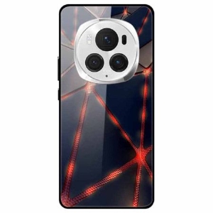 Hülle Für Honor Magic 6 Pro Rotes Lasergehärtetes Glas