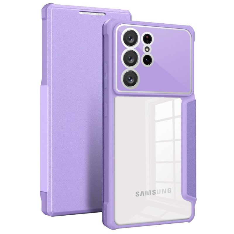 Case Für Samsung Galaxy S21 Ultra 5G Flip Case Geschäft Umdrehen