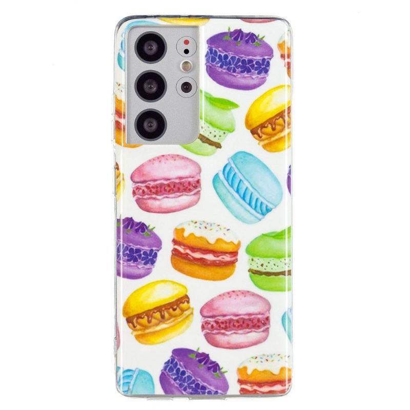 Hülle Für Samsung Galaxy S21 Ultra 5G Anti-Sturz Fluoreszierende Macarons