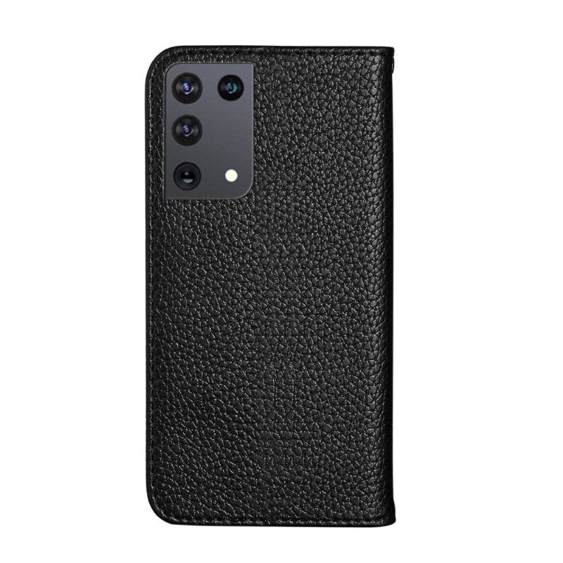 Lederhüllen Für Samsung Galaxy S21 Ultra 5G Schutzhülle Flip Case Überschlag Aus Genarbtem Kunstleder