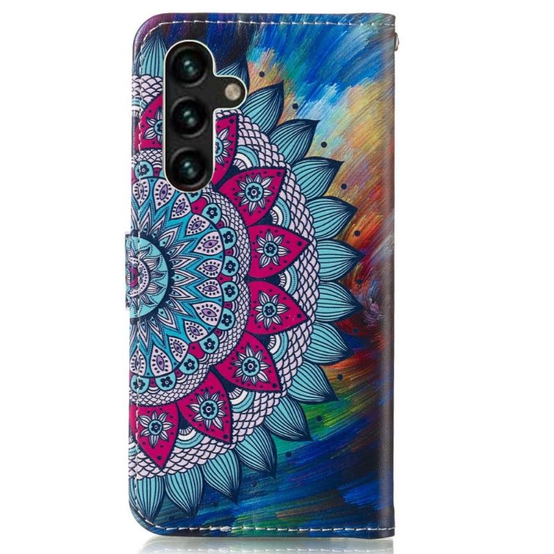 Flip Case Für Samsung Galaxy A13 5G Blumen-mandala