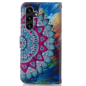 Flip Case Für Samsung Galaxy A13 5G Blumen-mandala