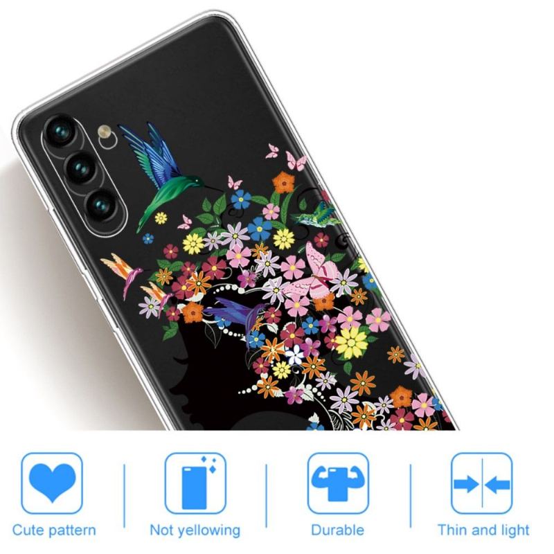 Handyhülle Für Samsung Galaxy A13 5G Kolibri-blumen