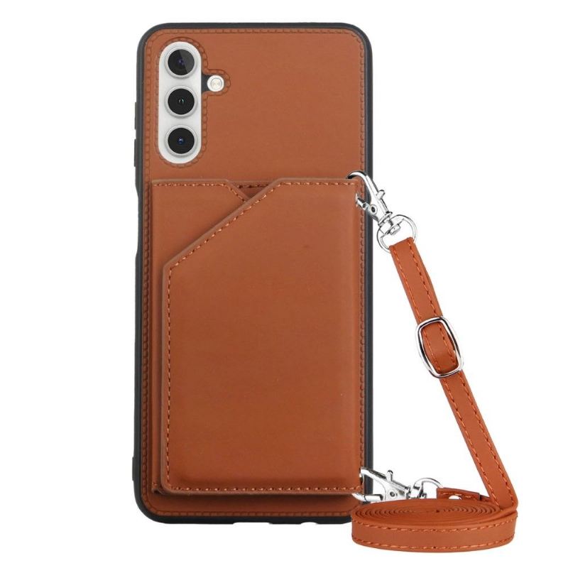 Hülle Für Samsung Galaxy A13 5G Aude Lanyard Mit Mehreren Fächern