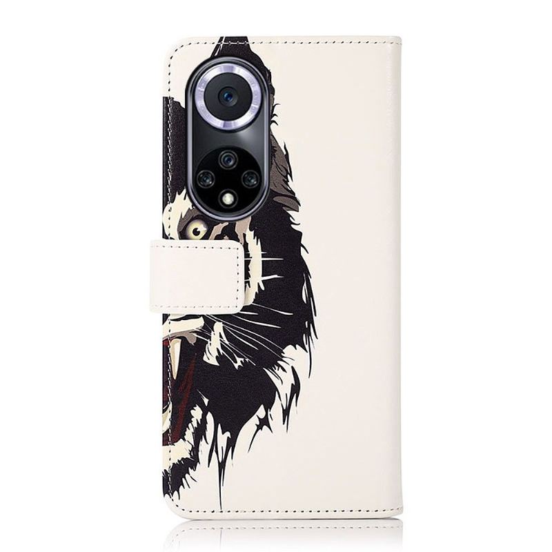 Flip Case Für Huawei Nova 9 / Honor 50 Wilder Tiger