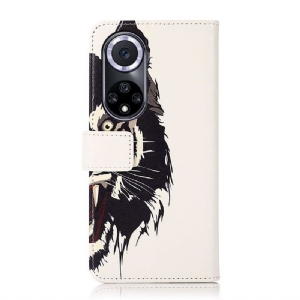 Flip Case Für Huawei Nova 9 / Honor 50 Wilder Tiger