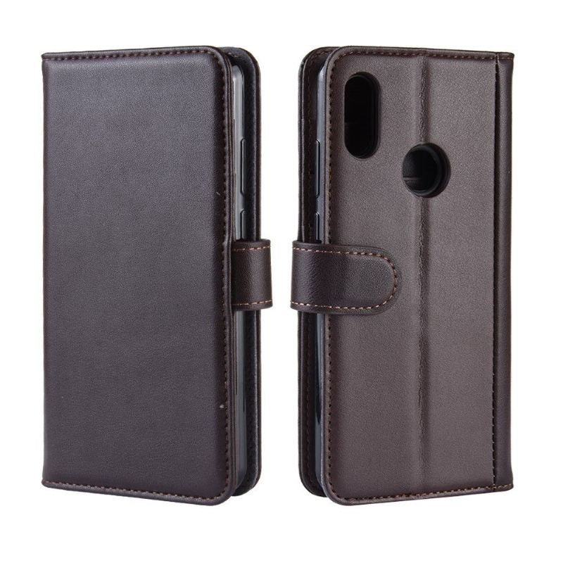 Case Für Huawei Y6 2019 Premium-leder - Braun