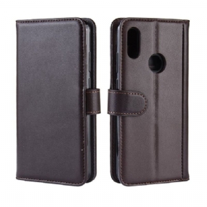 Case Für Huawei Y6 2019 Premium-leder - Braun