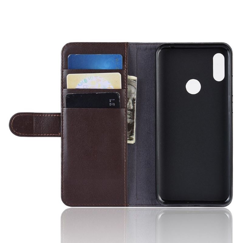 Case Für Huawei Y6 2019 Premium-leder - Braun