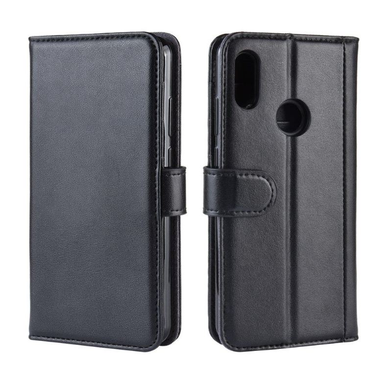 Case Für Huawei Y6 2019 Premium-leder - Schwarz