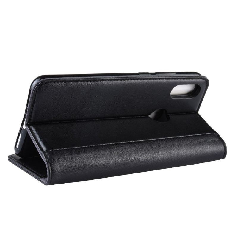 Case Für Huawei Y6 2019 Premium-leder - Schwarz