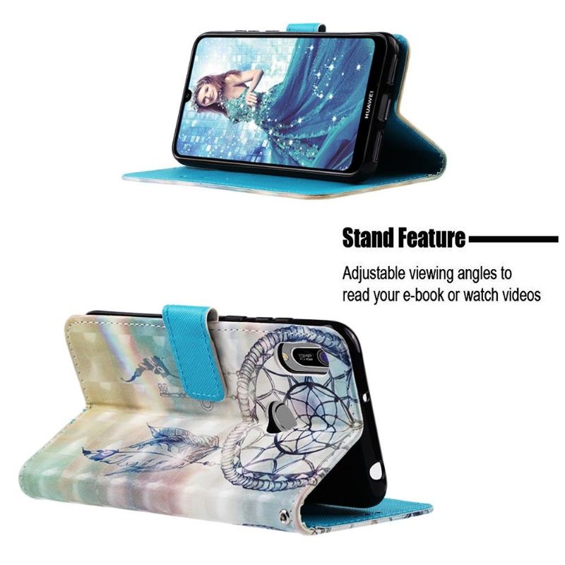 Flip Case Für Huawei Y6 2019 Mit Kordel Traumfänger