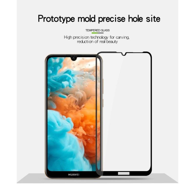 Huawei Y6 2019 - Displayschutzfolie Aus Gehärtetem Glas In Voller Größe - Schwarz