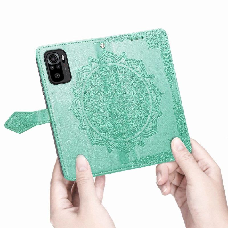 Flip Case Für Xiaomi Redmi Note 10 Mandala-kartenhalter