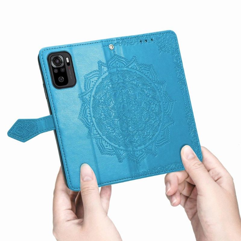 Flip Case Für Xiaomi Redmi Note 10 Mandala-kartenhalter