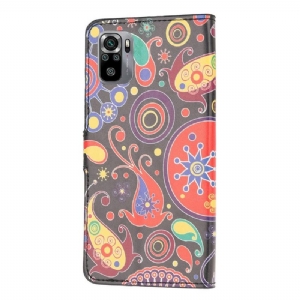 Lederhüllen Für Xiaomi Redmi Note 10 Paisley-blume