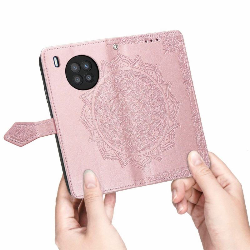 Lederhüllen Für Honor 50 Lite / Huawei Nova 8i Schutzhülle Mandala-relief Aus Kunstleder