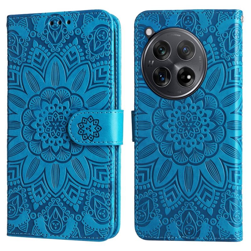 Lederhüllen Für Oneplus 12r Prächtiges Mandala Mit Riemen