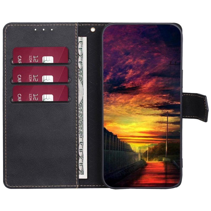 Flip Case Für Honor Magic 5 Lite Klassisches Rfid