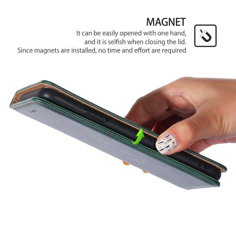 Schutzhülle Für Honor Magic 5 Lite Flip Case Nähte Aus Kunstleder