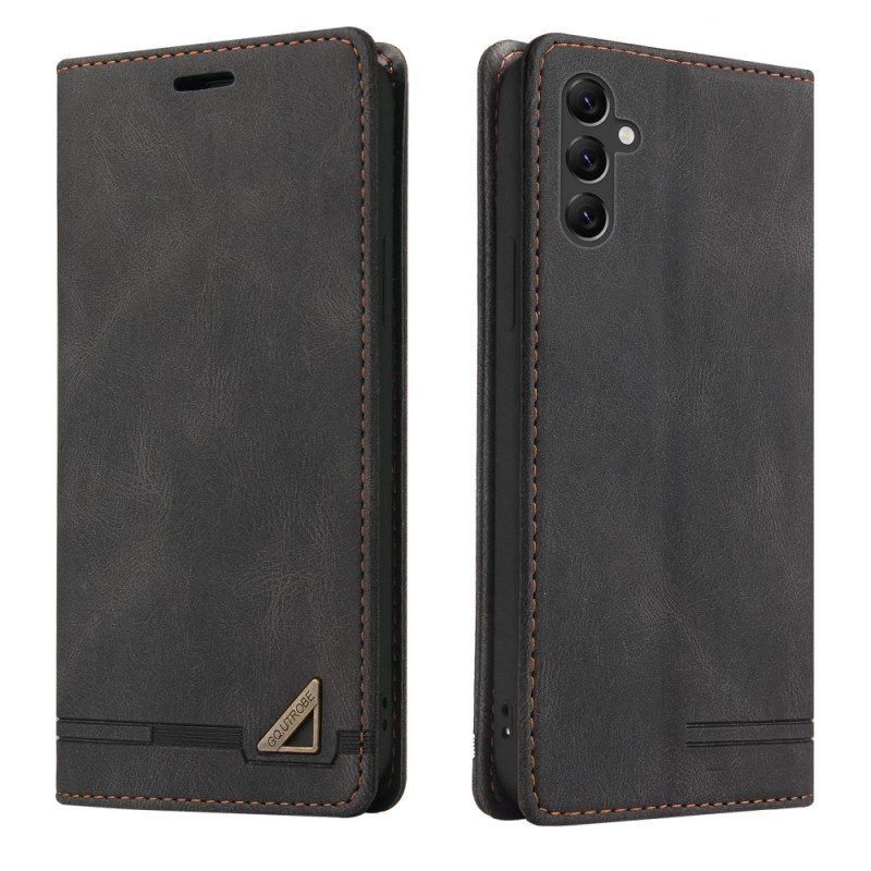 Flip Case Für Samsung Galaxy A14 / A14 5G Kunstleder Gq.utrobe