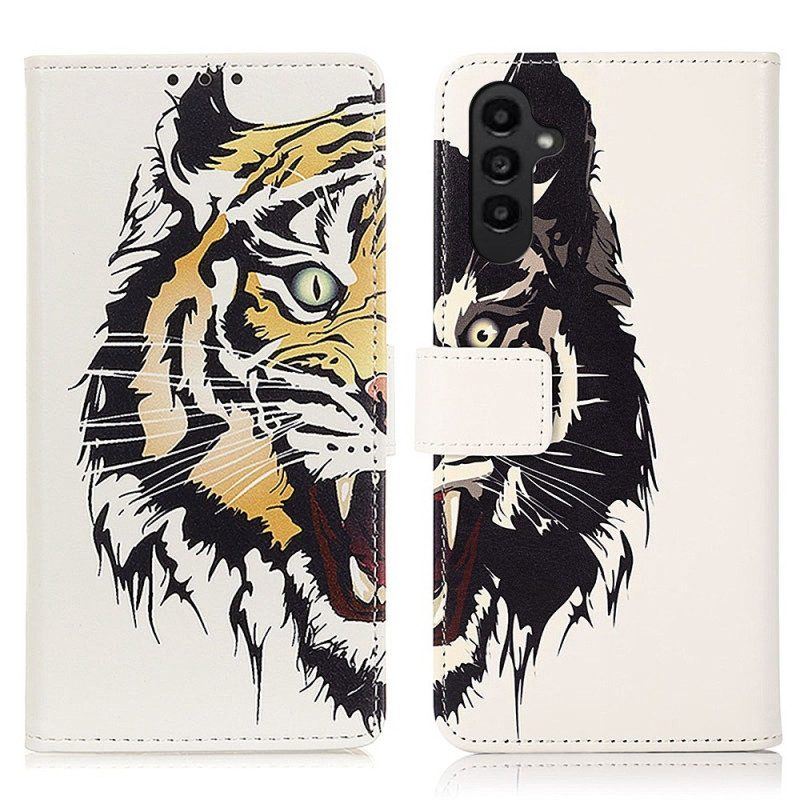 Flip Case Für Samsung Galaxy A14 / A14 5G Wildtiger