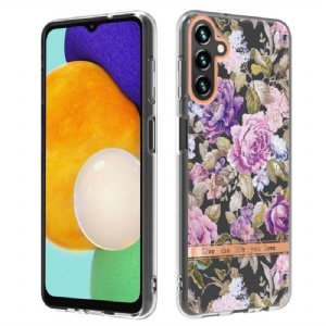 Hülle Für Samsung Galaxy A14 / A14 5G Farbenfrohe Blumen