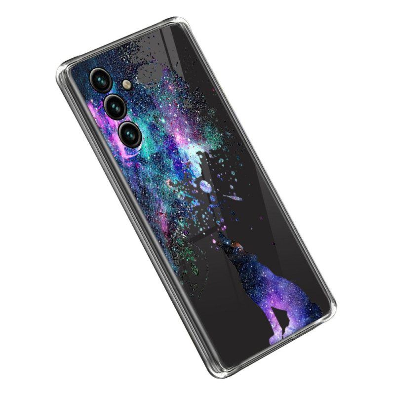 Hülle Für Samsung Galaxy A14 / A14 5G Nahtloser Wilder Wolf