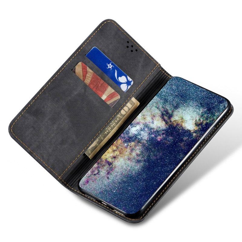 Schutzhülle Für Samsung Galaxy A14 / A14 5G Flip Case Denim-stoff