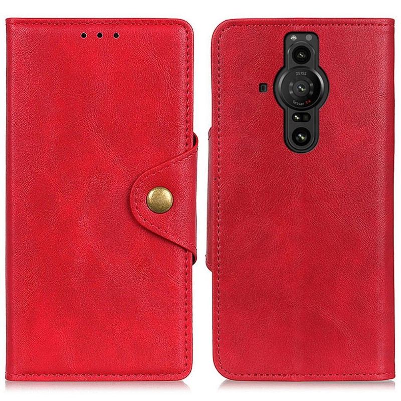 Flip Case Für Sony Xperia Pro-I Vollständiger Schutz Aus Mattem Kunstleder