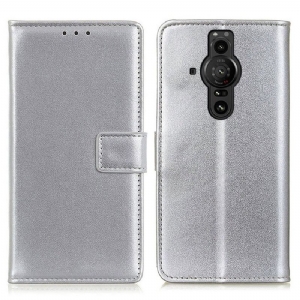 Lederhüllen Für Sony Xperia Pro-I Anti-Sturz Einfaches Kunstleder