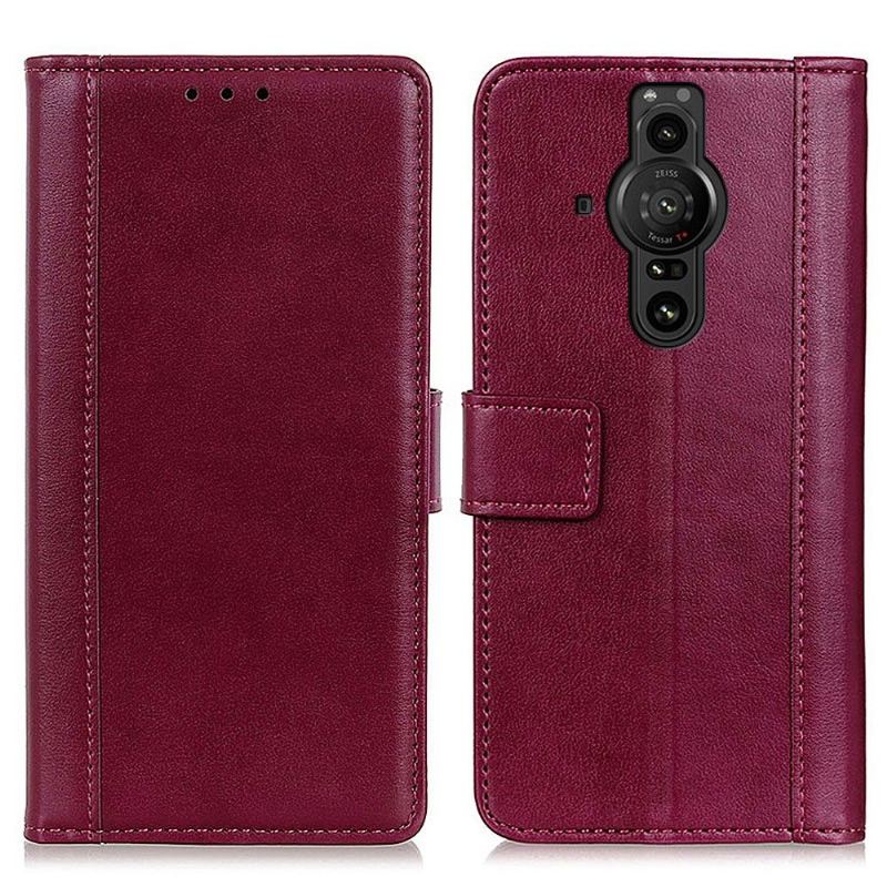 Lederhüllen Für Sony Xperia Pro-I Flip Case Cerena Folio Kunstleder