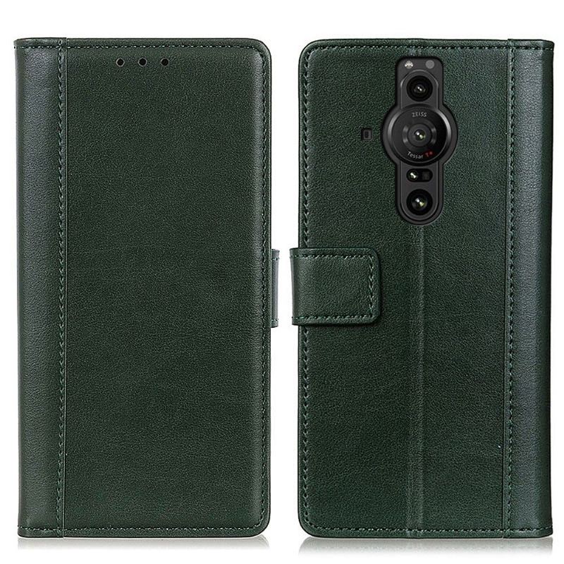 Lederhüllen Für Sony Xperia Pro-I Flip Case Cerena Folio Kunstleder