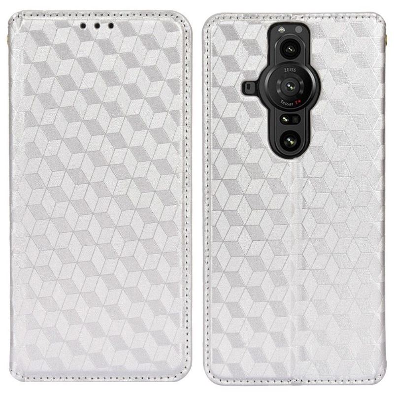 Lederhüllen Für Sony Xperia Pro-I Flip Case Konstruktionsgeometrie