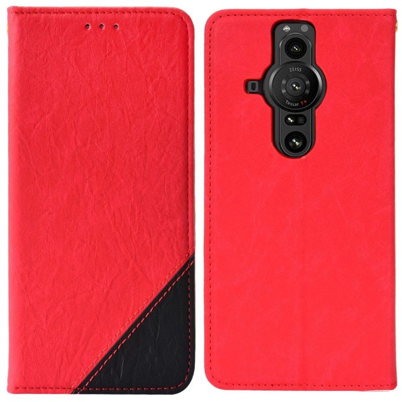 Lederhüllen Für Sony Xperia Pro-I Flip Case Retro-kunstleder