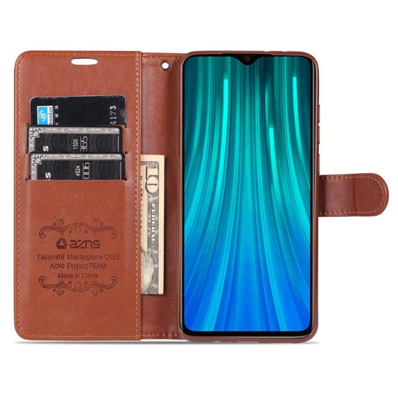 Flip Case Für Xiaomi Redmi 9 Azns Retro-ledereffekt