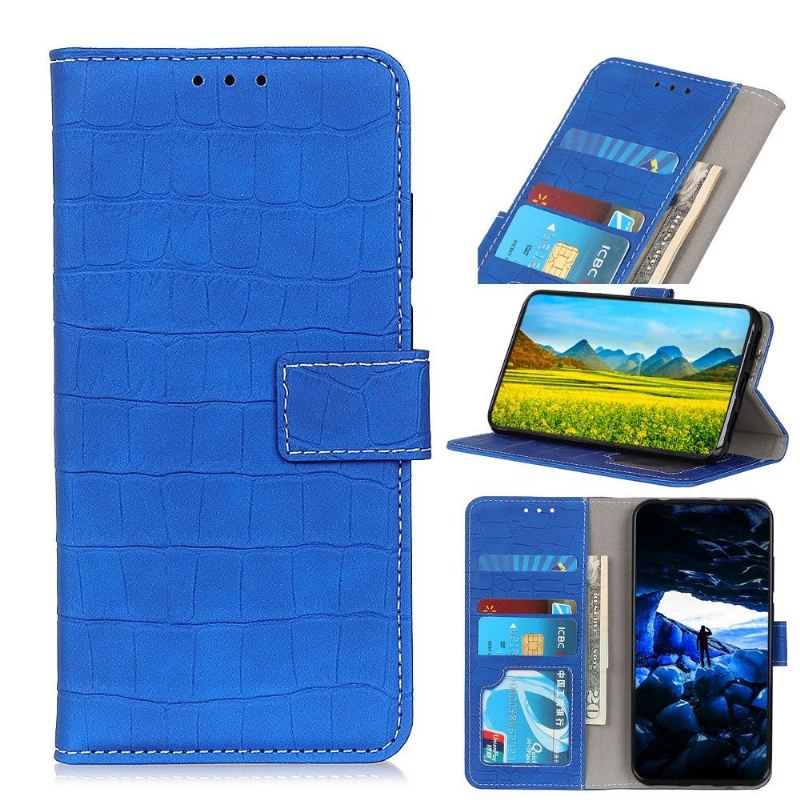 Flip Case Für Xiaomi Redmi 9 Kunstleder In Kroko-optik