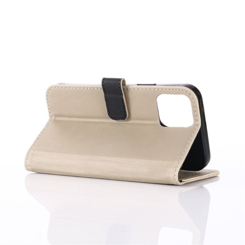 Case Für iPhone 12 Mini Flip Case Retro-leder-effekt