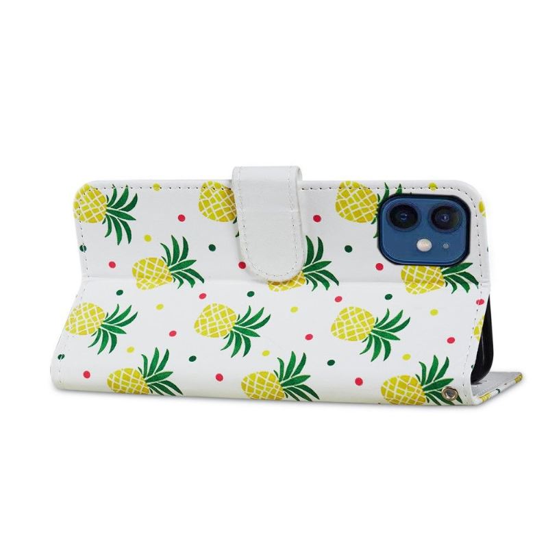 Lederhüllen Für iPhone 12 Mini Ananas