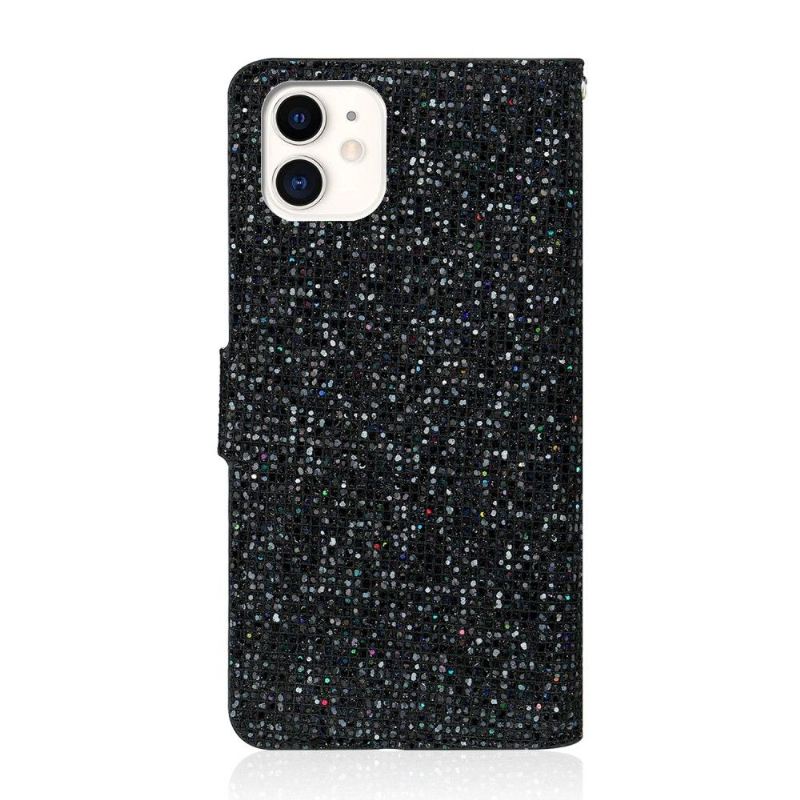 Lederhüllen Für iPhone 12 Mini Glitzerkartenhalter