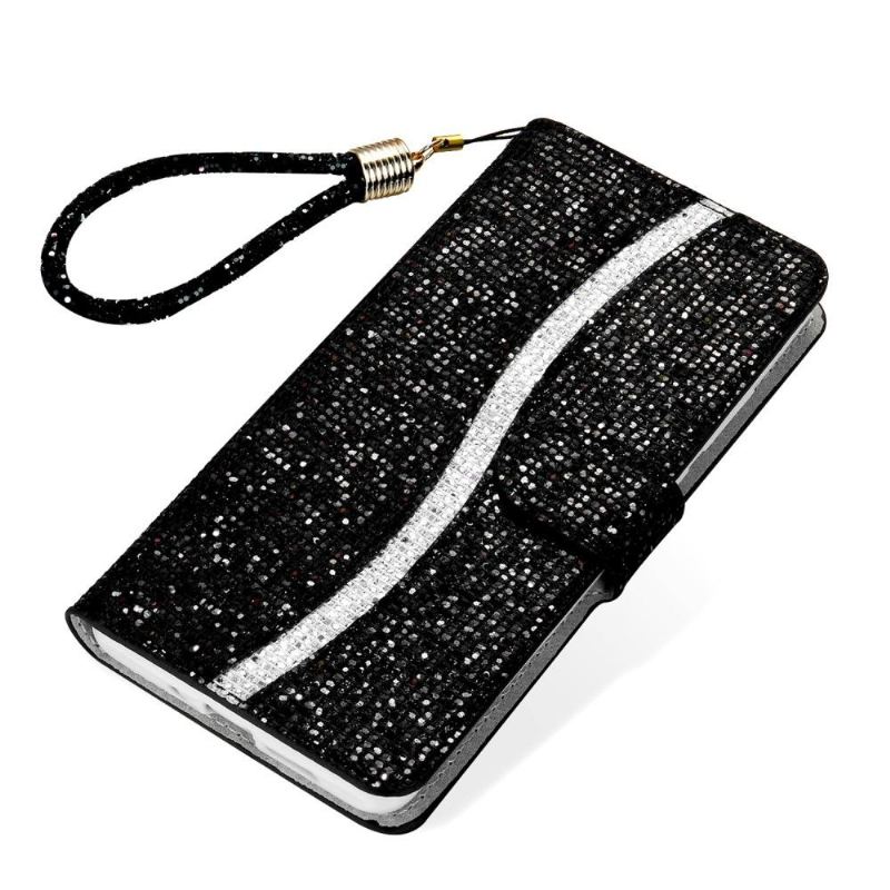 Lederhüllen Für iPhone 12 Mini Glitzerkartenhalter