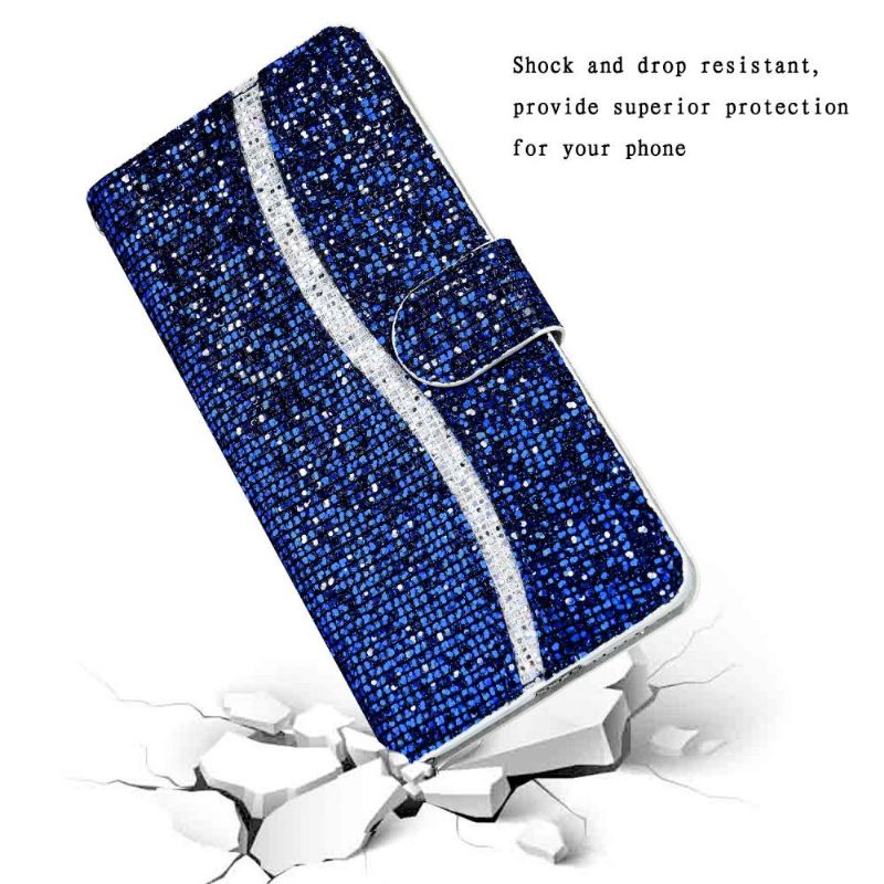 Lederhüllen Für iPhone 12 Mini Glitzerkartenhalter