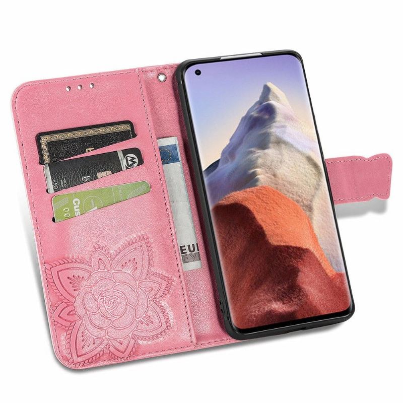 Flip Case Für Xiaomi Mi 11 Ultra Reliefschmetterling