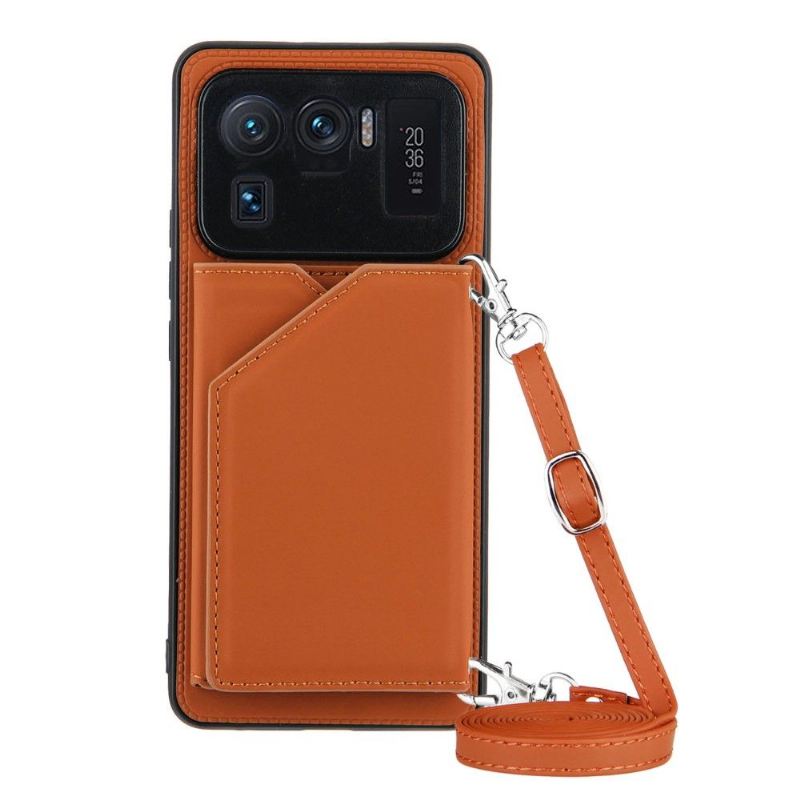 Hülle Für Xiaomi Mi 11 Ultra Anti-Sturz Aude Lanyard Mit Mehreren Fächern